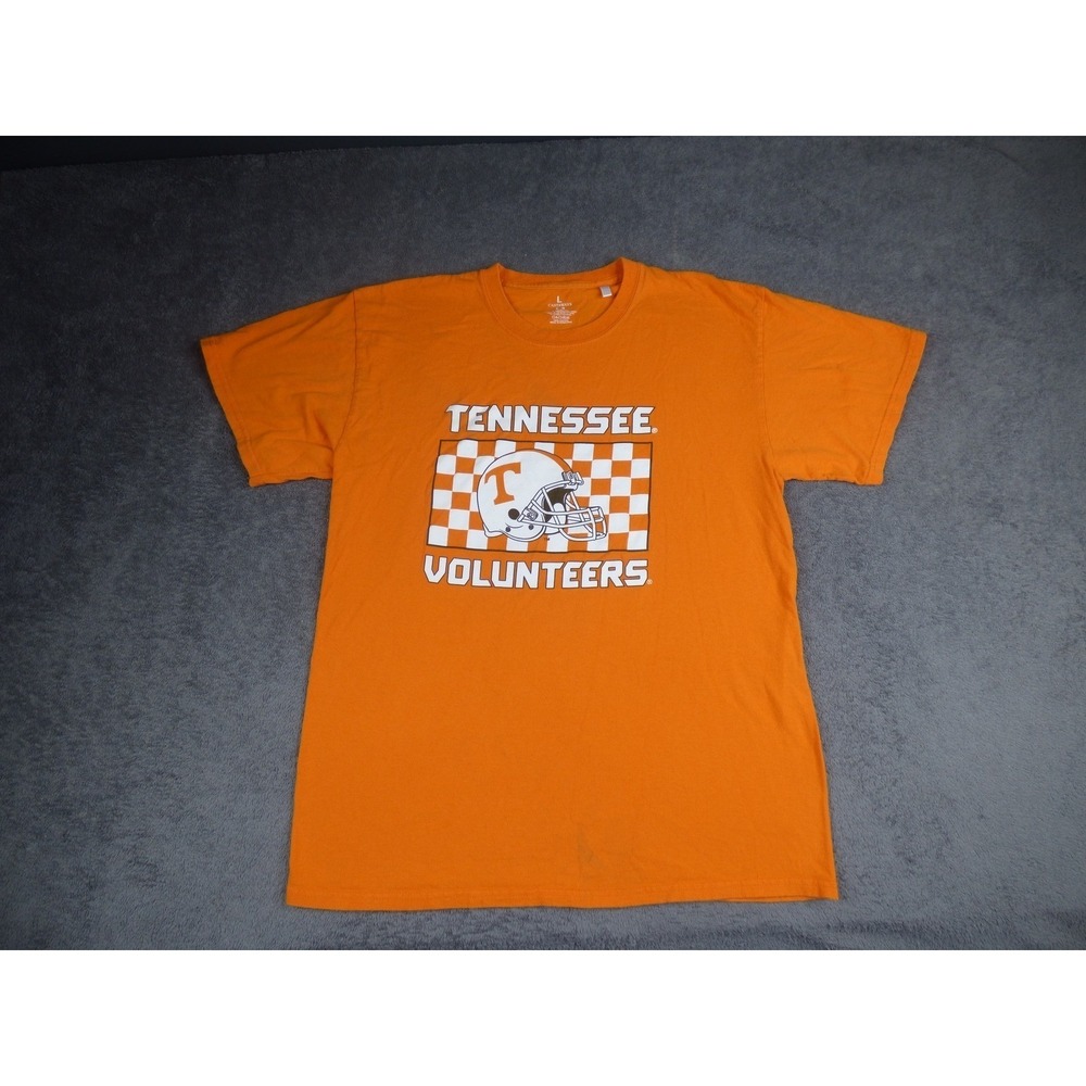 Castaways Tennessee Volunteers T-Shirt Mens Large Orange Football Helmet Graphic